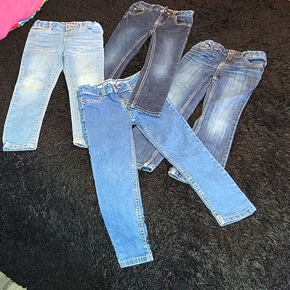 Girls 4T to 5T DENIM JEANS BUNDLE